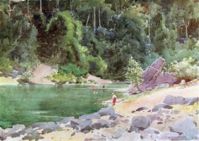 Ferry on the Nan-tu River by Robert George Talbot Kelly